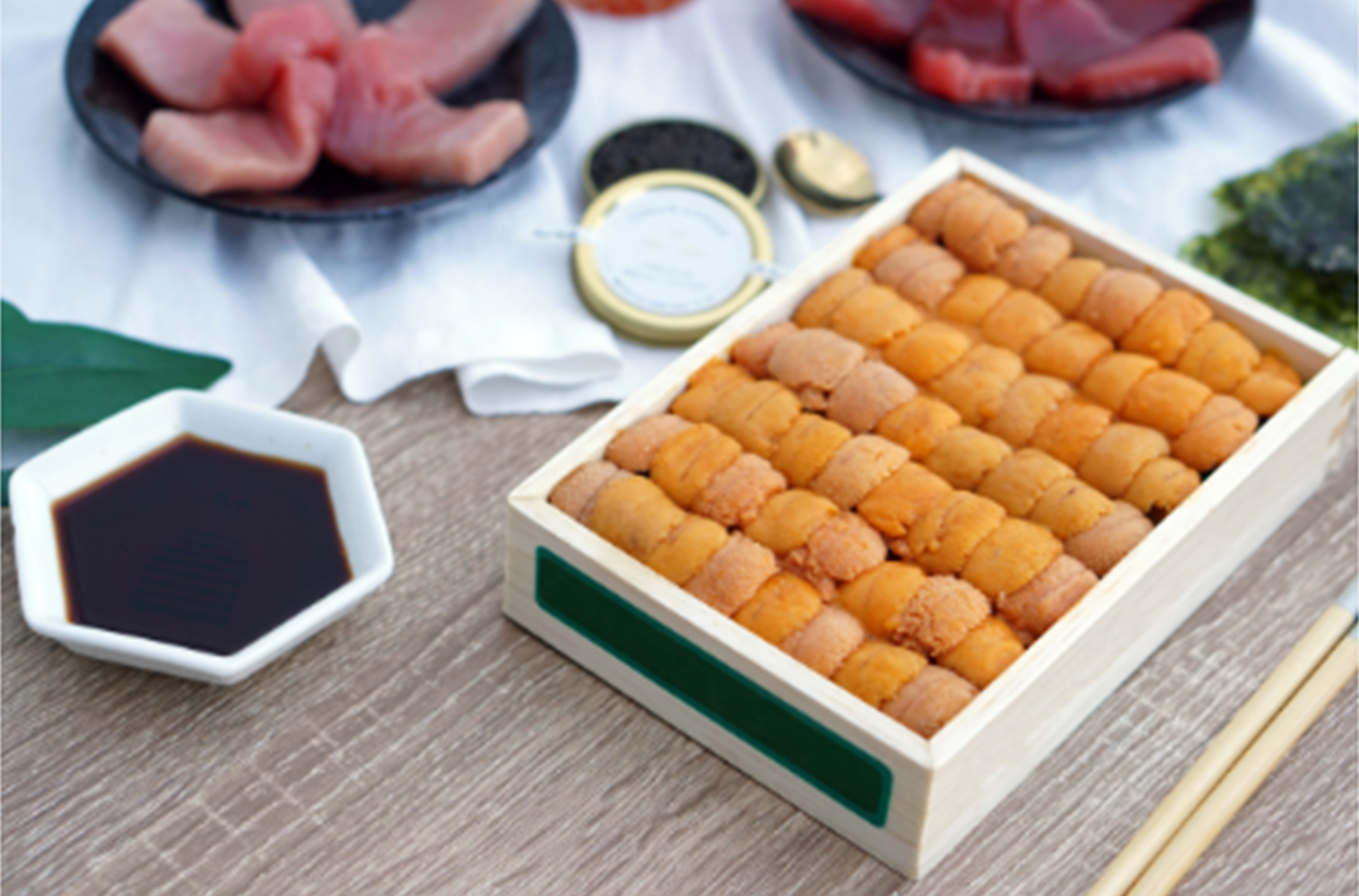 Tokyo’s best: Sea Urchins & Sushi transported for the Jordanian Royalty